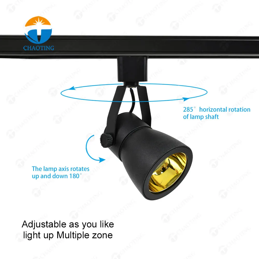 Adjustable Recessed Aluminum Track Spotlight Housing MR16/GU10