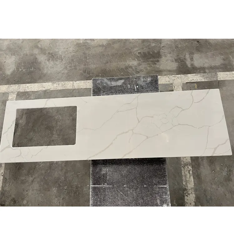 White Engineered Quartz Slab 3200x1600mm