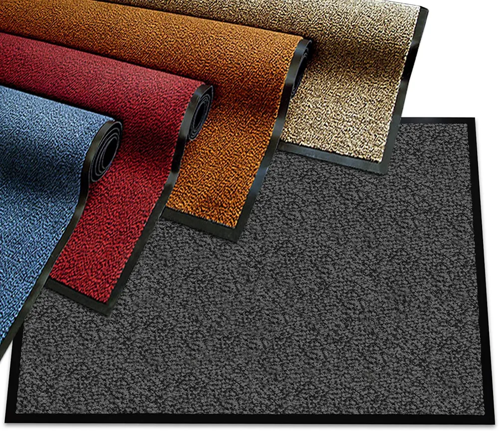 Non-Slip Cut-Pile PVC Entrance Door Mat With PVC Backing