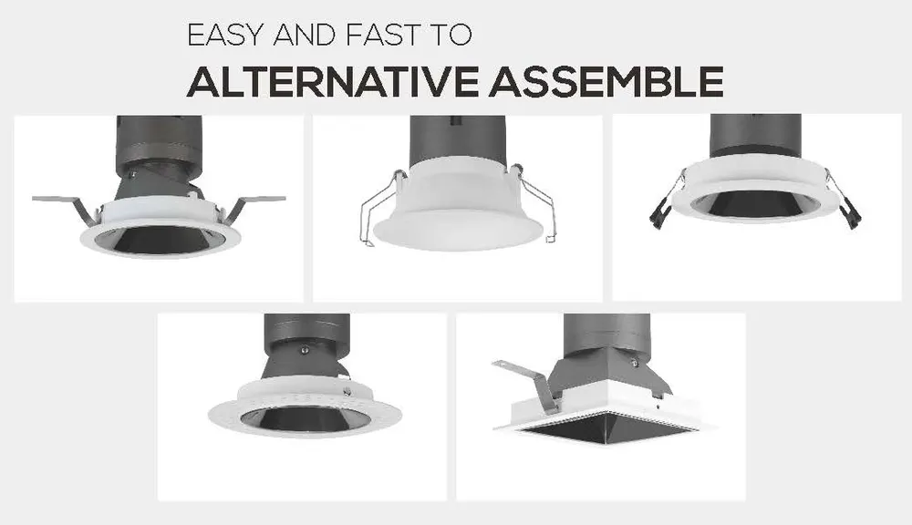 Aluminum LED Downlight 9-40W IP44