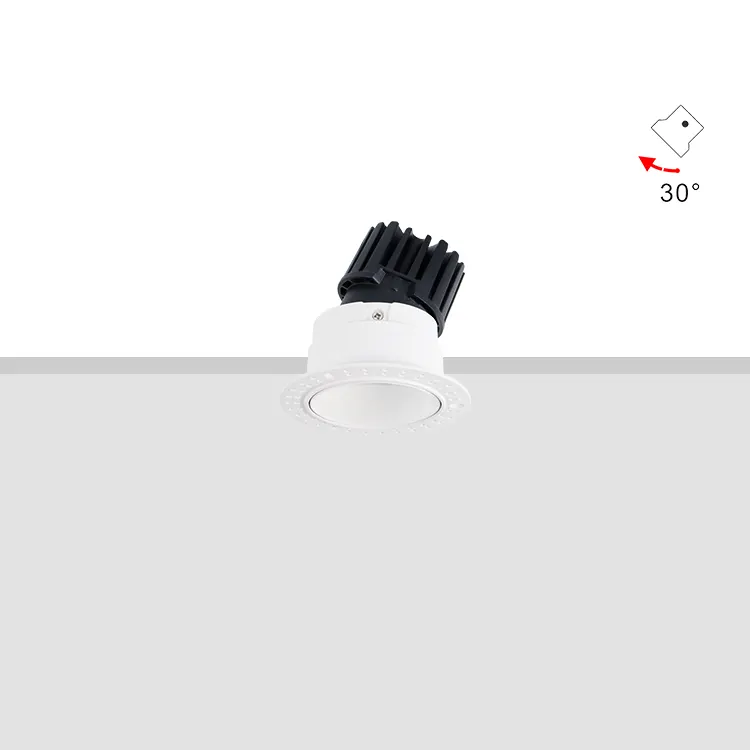 Anti-Glare Adjustable Trimless Dimmable LED Downlight 8/15W