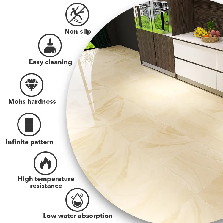 Non-Slip Concrete-Look Porcelain Floor Tile 600x600mm