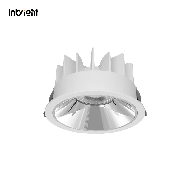 Anti-Glare Dimmable Recessed COB LED Downlight 15-50W IP65