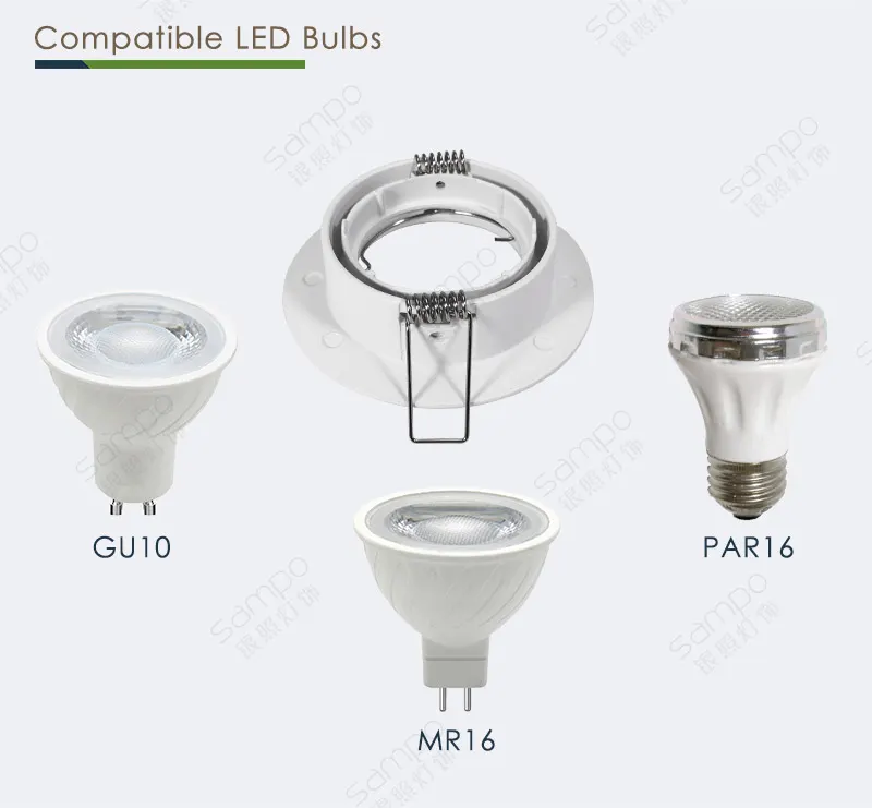 Recessed Aluminum Downlight Housing MR16/GU10