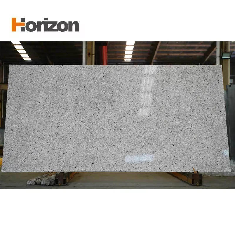 Jade-Look Gray Engineered Quartz Slab 3200x1600mm