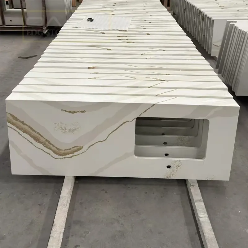White Engineered Quartz Slab 3200x1600mm