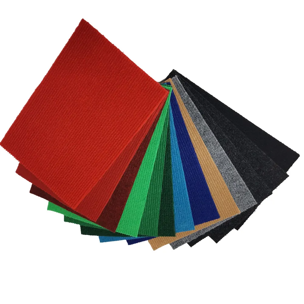 Ribbed Polyester Carpet Roll With Latex Backing