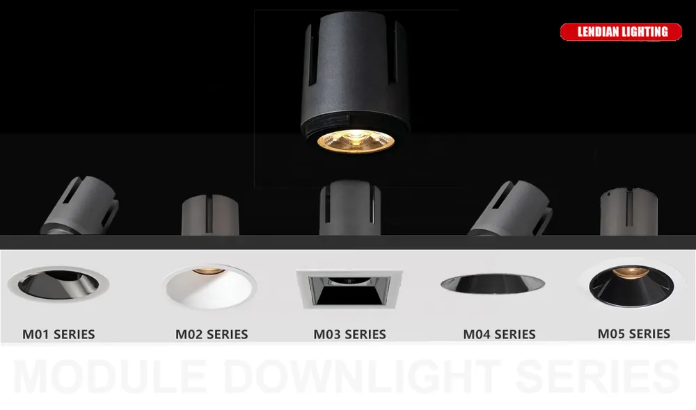 Trimless Recessed Aluminum LED Downlight 9-20/40W IP44
