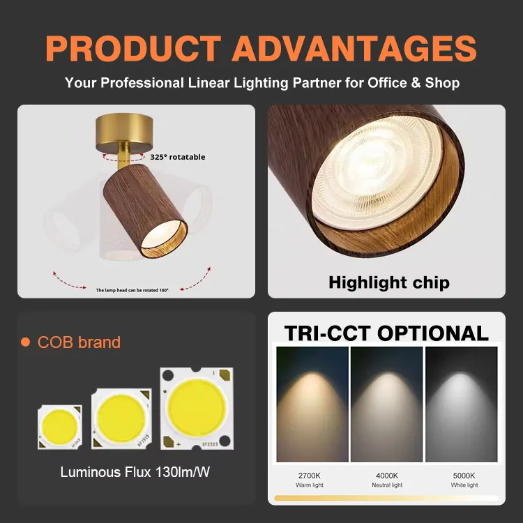 Surface-Mounted Aluminum LED Downlight