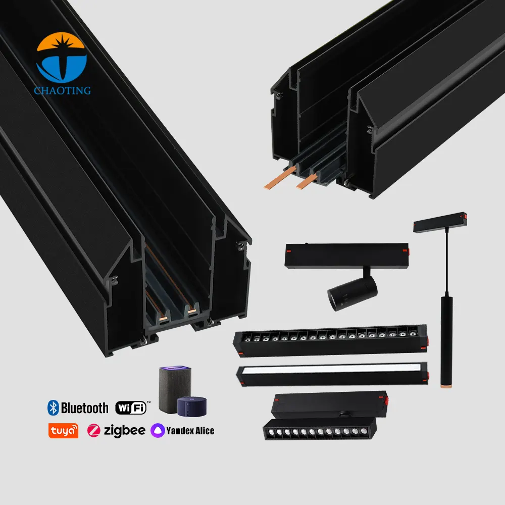 Recessed Aluminum Magnetic LED Track Spotlight 7-27W 220V/48V product sample