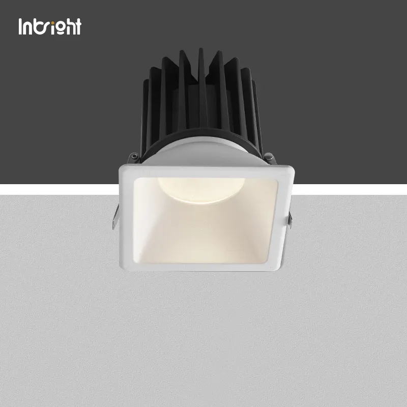 Recessed Square Aluminum LED Downlight 8-40W IP65