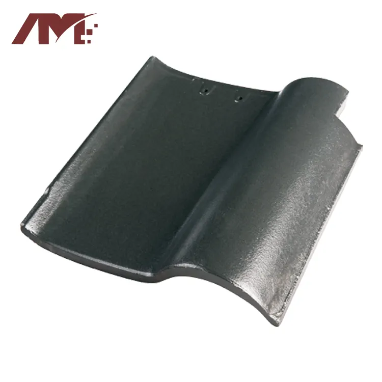 Glazed Flat Clay Roof Tile For Exterior Roofing