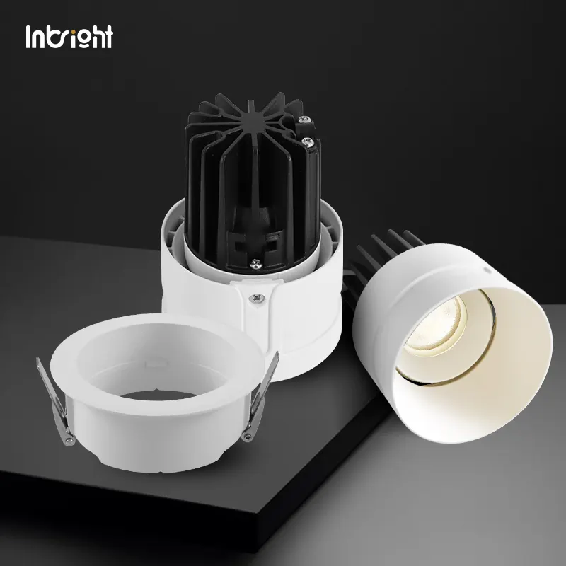 Anti-Glare Recessed Aluminum COB LED Downlight 8/15W IP65