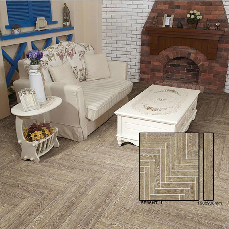 Wood-Look Porcelain Floor Tile 600x600mm