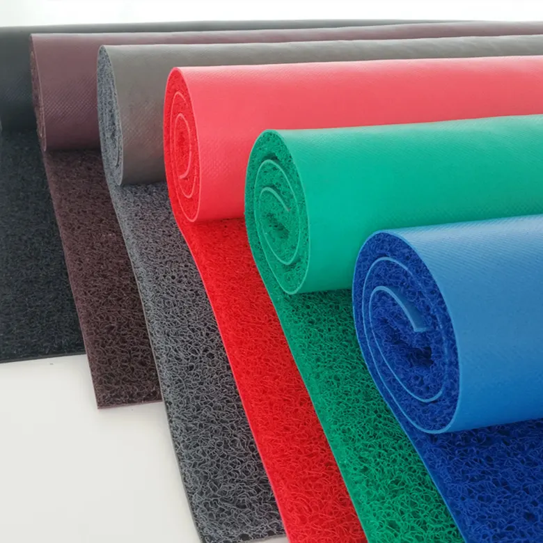 PVC Coil Floor Mat 8-18mm Thick With PVC Backing