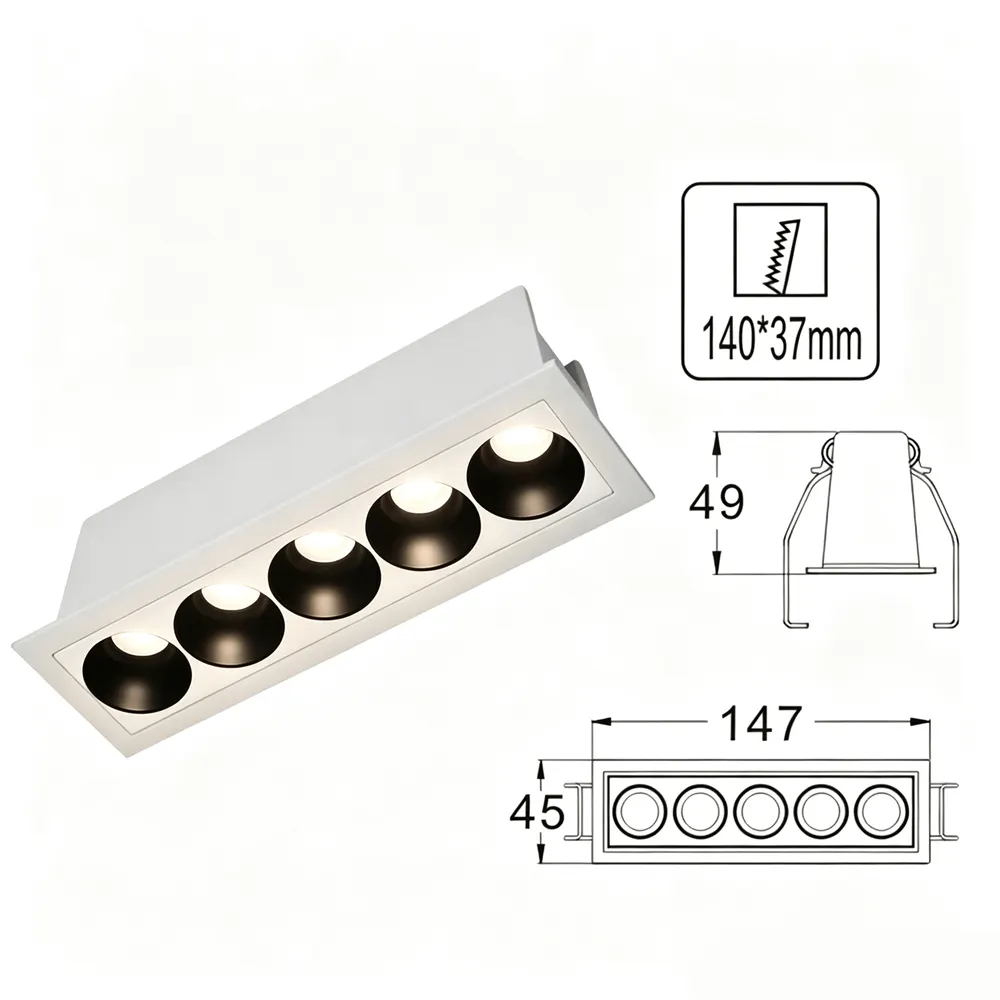 Aluminum LED Grille Spotlight