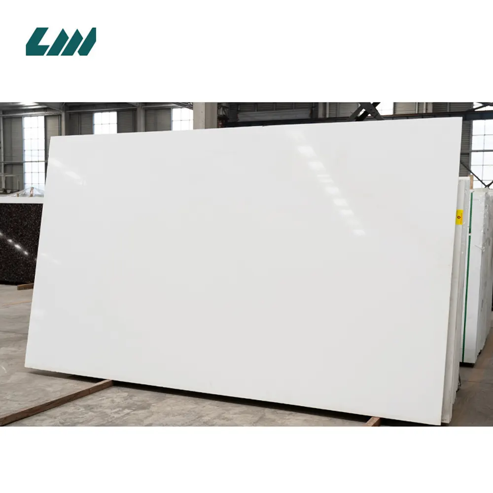 White Engineered Quartz Slab 3200x1600mm