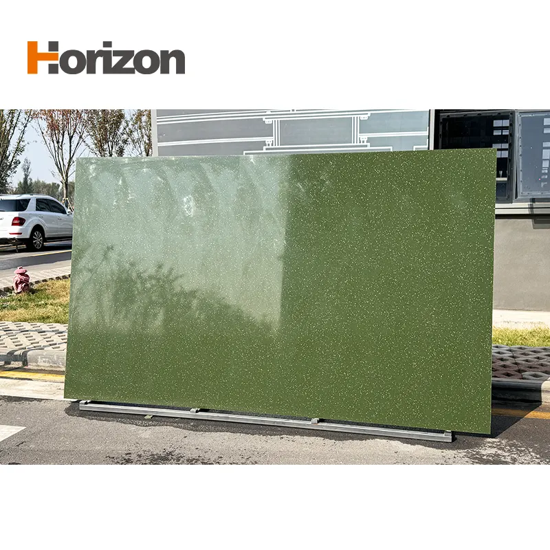 Green Engineered Quartz Slab 3200x1600mm