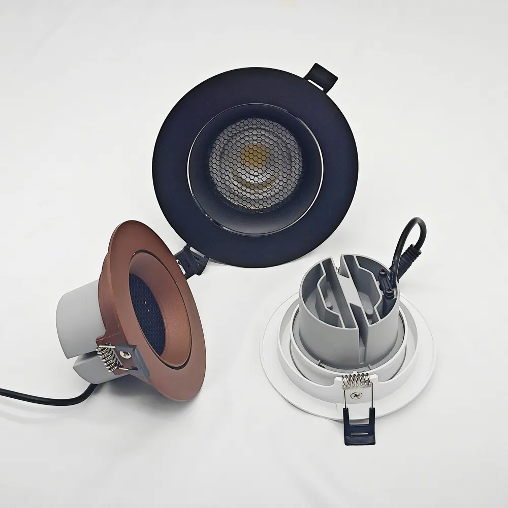 Anti-Glare Dimmable Recessed COB LED Downlight 5-18W 50mm product sample