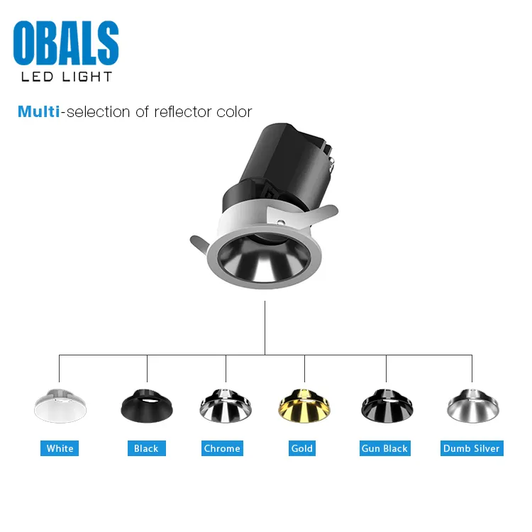 Adjustable Recessed Aluminum LED Downlight 7-20W