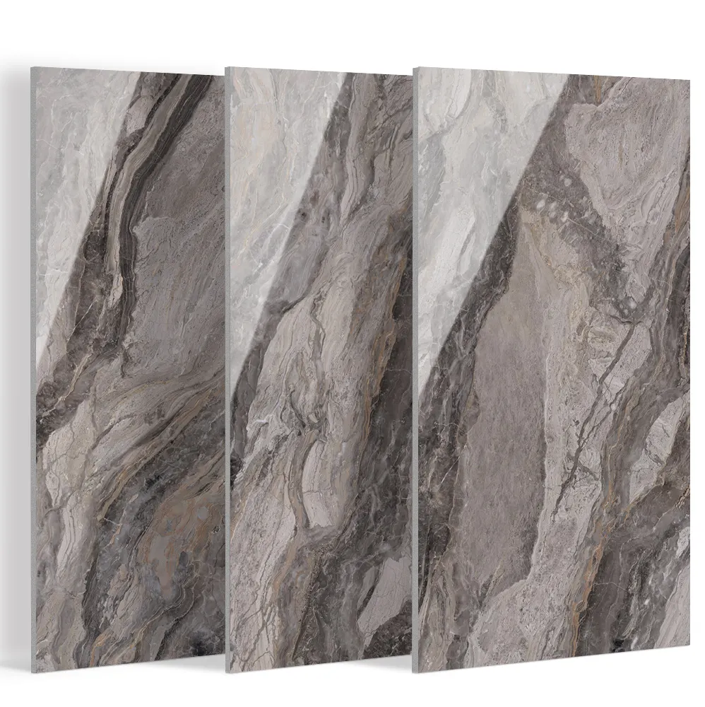 Non-Slip Marble-Look Polished Porcelain Wall And Floor Tile 600x1200mm