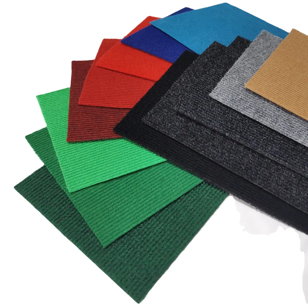 Nonwoven White/Red/Blue Polyester Exhibition And Event Carpet 1-4mm Thick