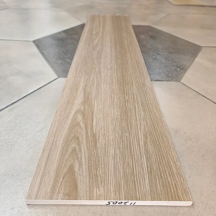 Non-Slip Wood-Look Ceramic Floor Tile 150x800mm