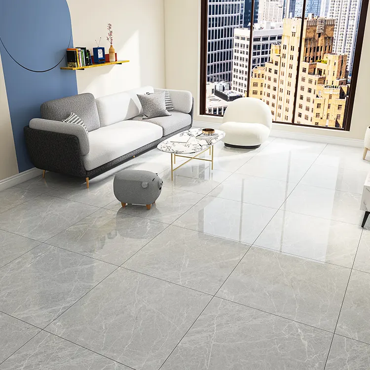 Marble-Look Porcelain Wall And Floor Tile 600x600mm