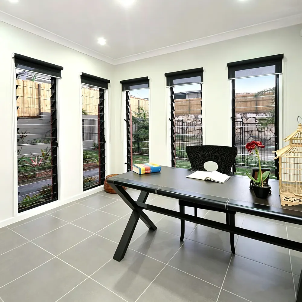 Aluminum Glass Louvre Window with Insect Screen