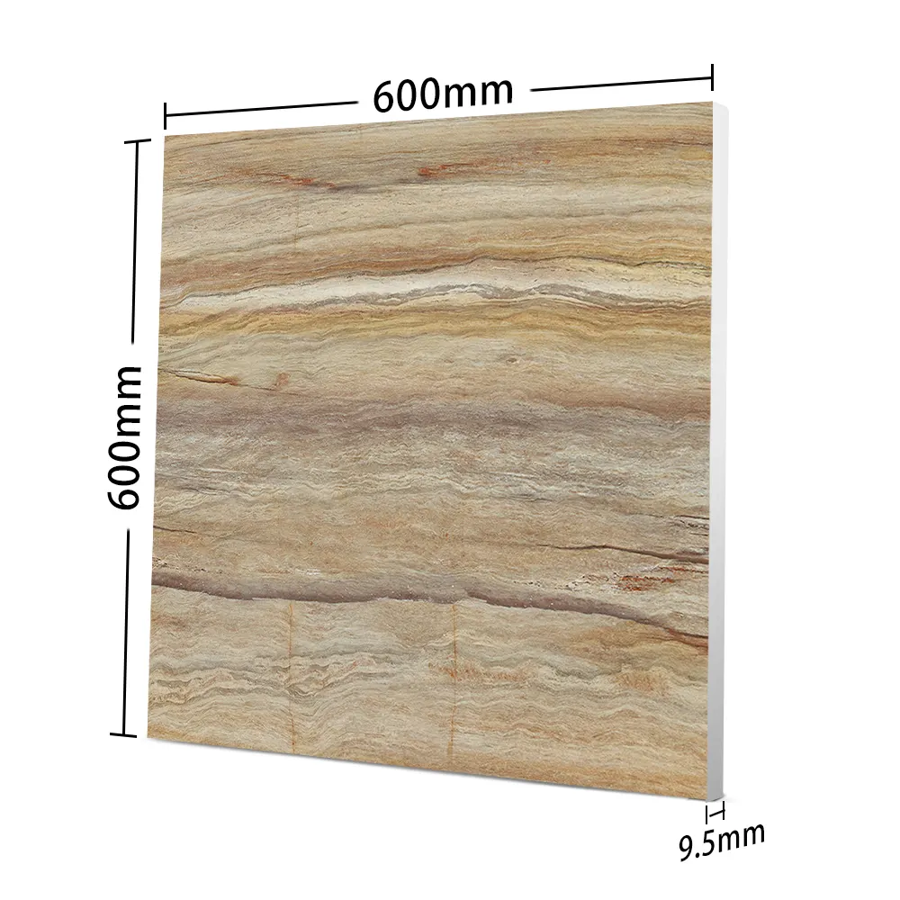Wood-Look Gray/Brown Matte Porcelain Floor Tile 600x600mm