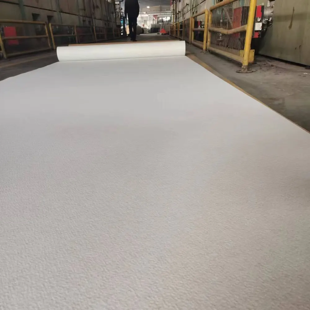 Needle-Punched Red Polyester Exhibition And Event Carpet