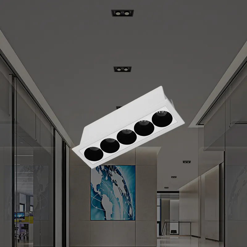 Anti-Glare Recessed Aluminum LED Grille Spotlight