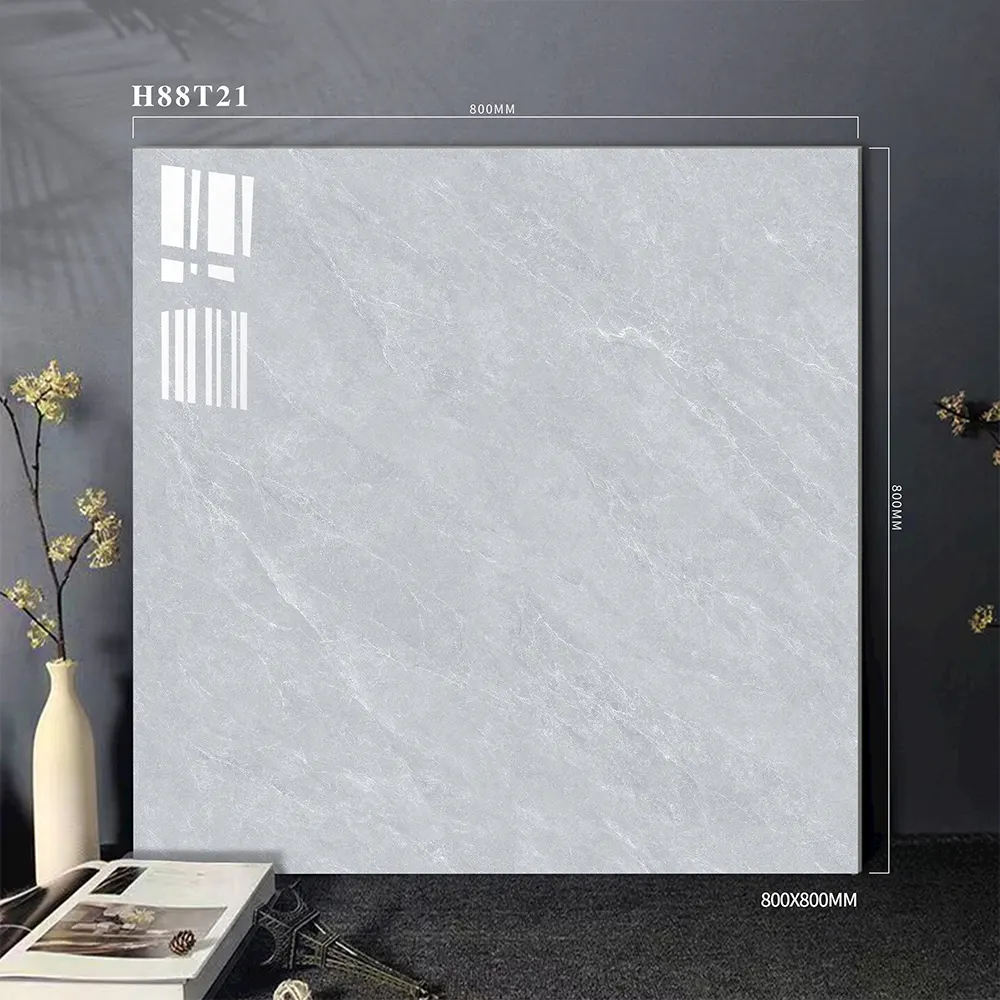 Stone-Look Glazed Porcelain Wall And Floor Tile 800x800mm