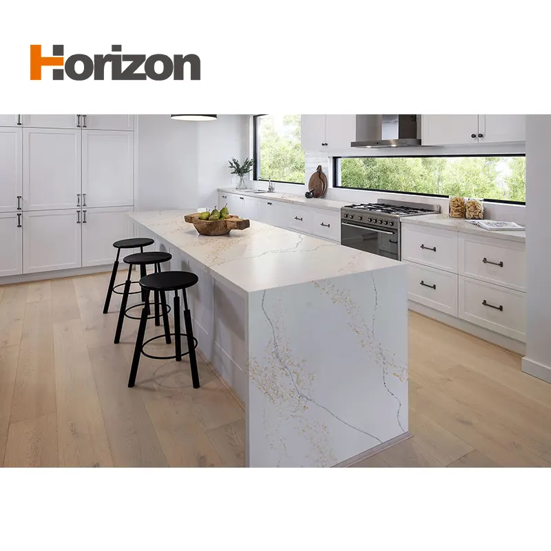 White Engineered Quartz Slab 3200x1600mm