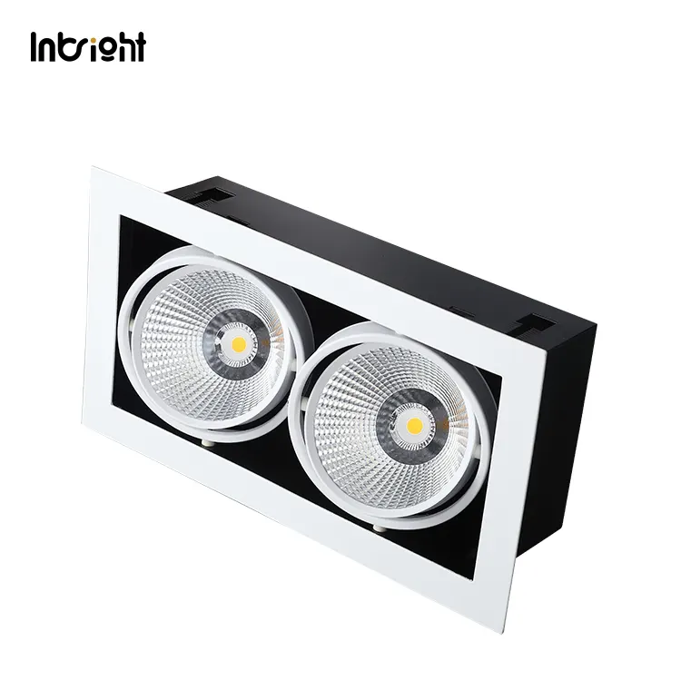 Anti-Glare Recessed Aluminum LED Grille Spotlight 10-30W