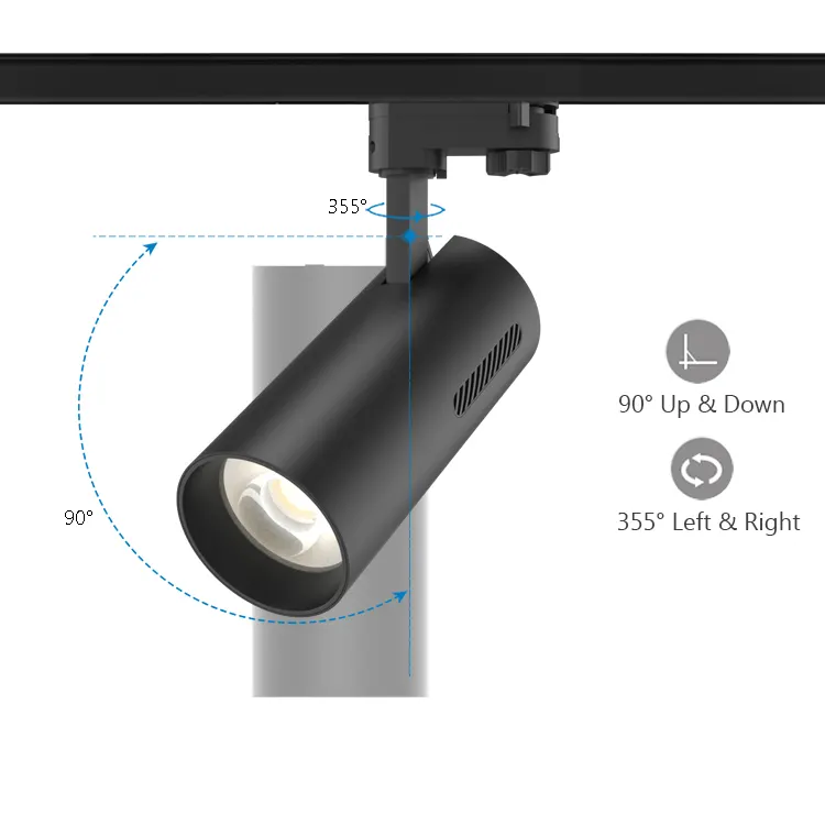 Adjustable Smart Dimmable LED Track Spotlight 15/20W
