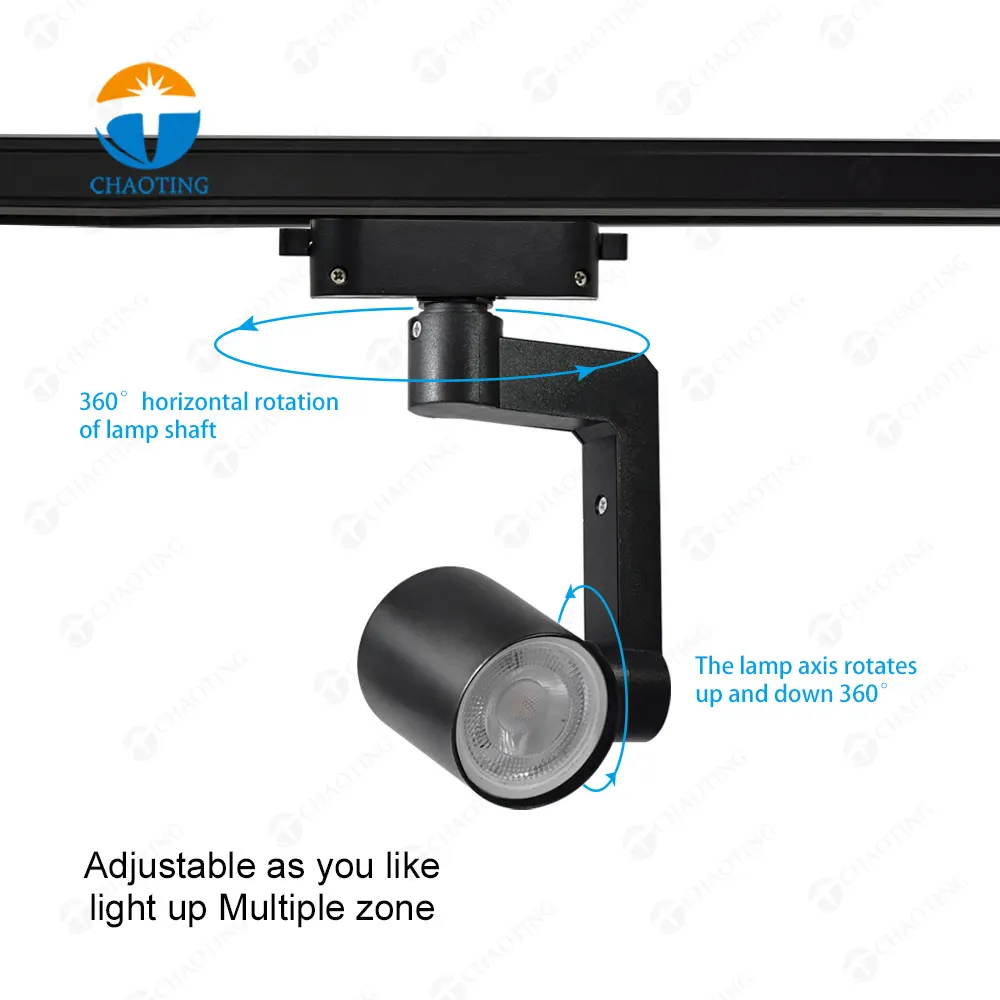 Adjustable Track Spotlight Housing GU10/MR16