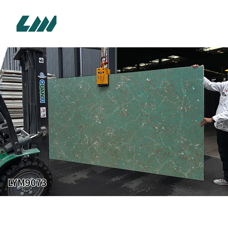 Jade-Look Engineered Quartz Slab 3200x1600mm