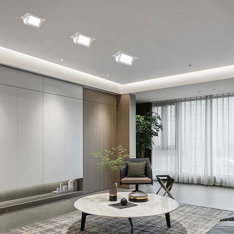Adjustable Dimmable Recessed Square LED Downlight 20-60W