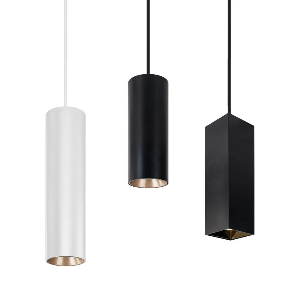 Aluminum LED Pendant Light 15x15x15 Black 8-30W