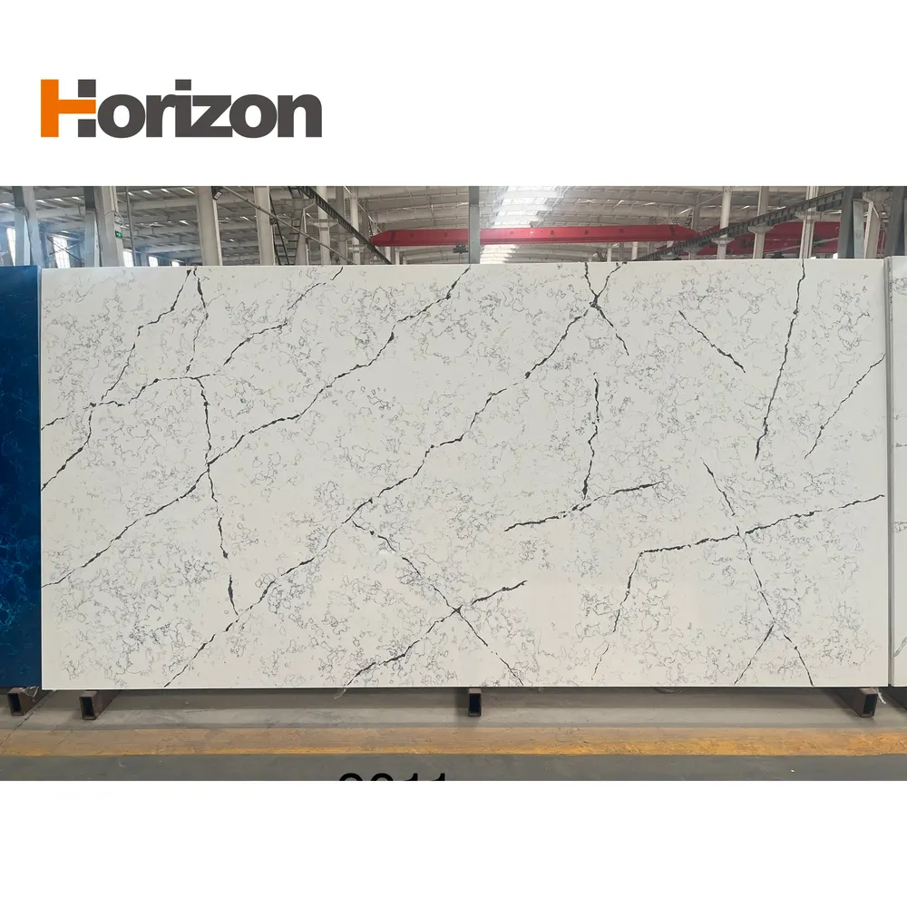 White Engineered Quartz Slab 3200x1600mm
