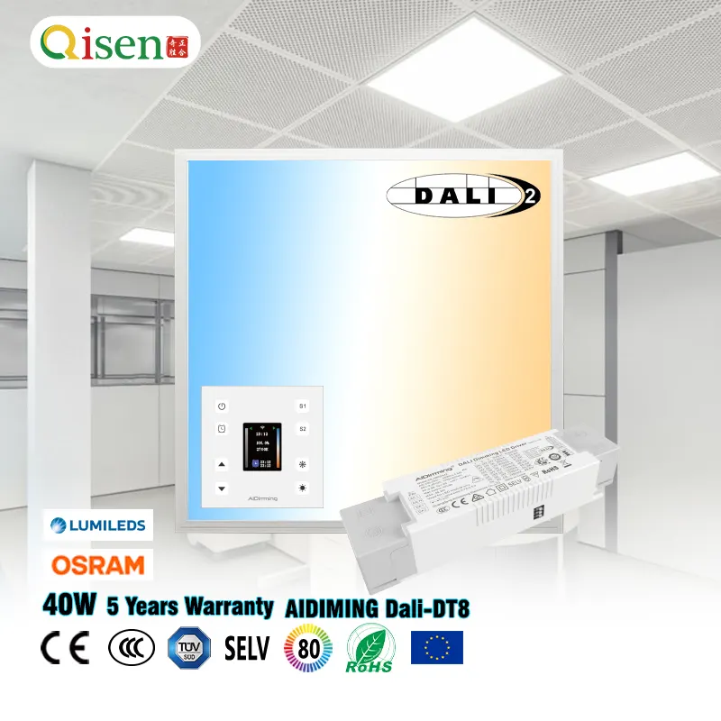 Recessed Square Aluminum LED Panel Light 600x1200mm/60x60/600x600 48W 6500K