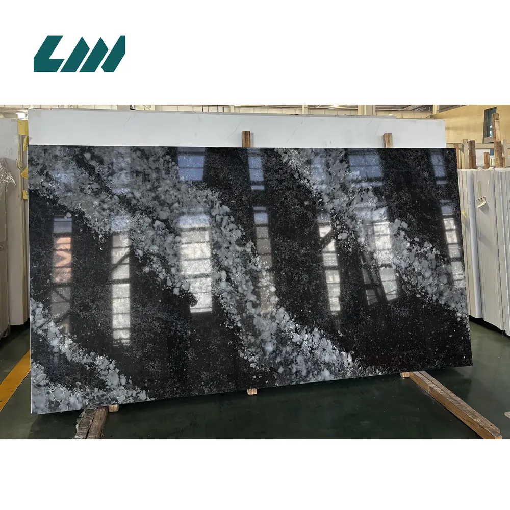 Jade-Look Engineered Quartz Slab 3200x1600mm