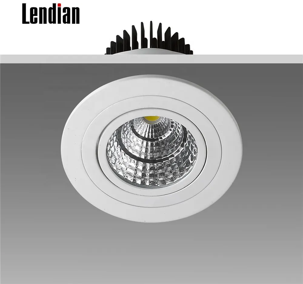 Anti-Glare Recessed Aluminum LED Downlight 3-9W