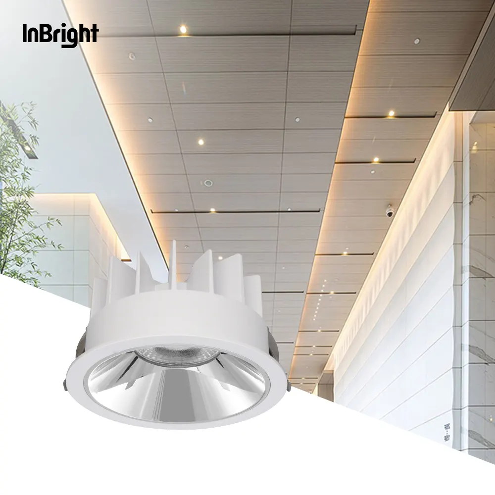 Smart Dimmable Recessed COB LED Downlight 10-50W IP65