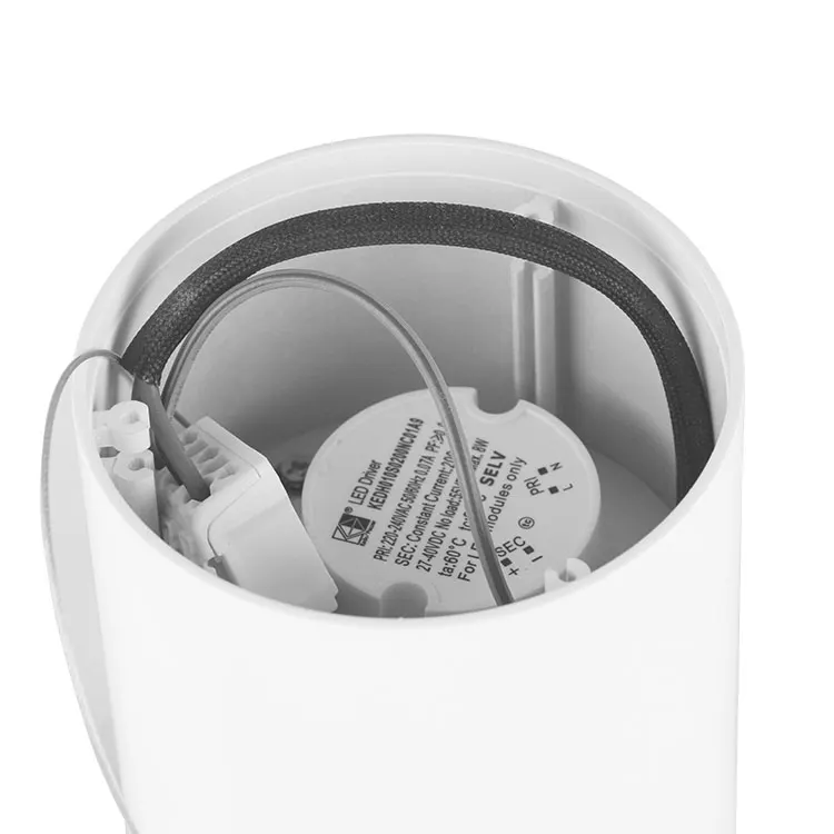Surface-Mounted Round Aluminum COB LED Downlight 12/20W/15-30W