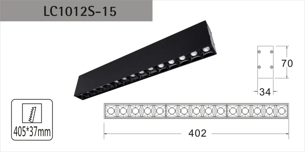 Trimless Aluminum LED Grille Spotlight