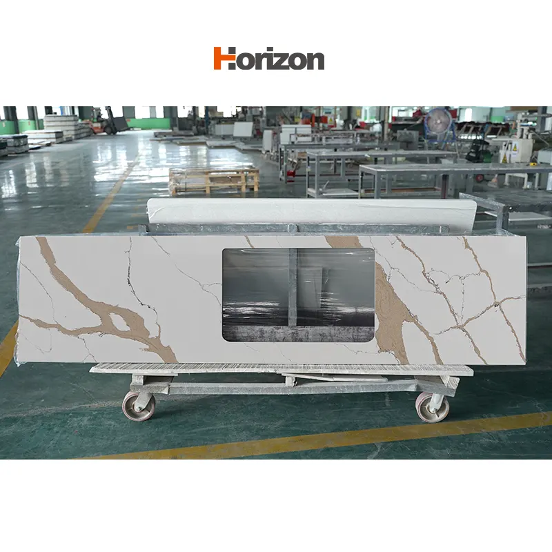Calacatta Engineered Quartz Slab 3200x1600mm