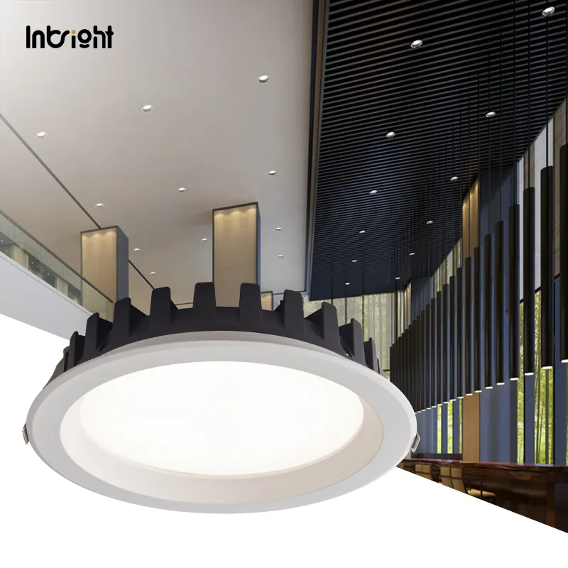 Dimmable Recessed Round COB LED Downlight 15-42W