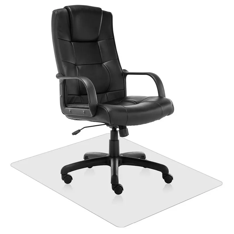 Transparent PVC Office Chair Mat For Hard Floors 90x120cm product sample
